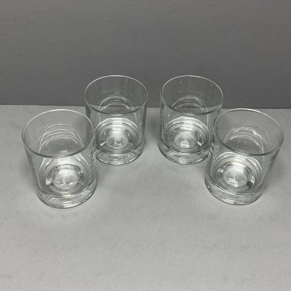 Crown Royal Embossed Logo 4 Rock Whiskey Cocktail Glass 75 Years Italy 8oz - Picture 2 of 7